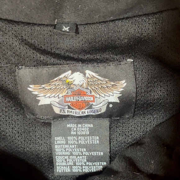 Harley-Davidson Women’s Skull Black Fleece Vest Size Medium - Picture 5 of 7